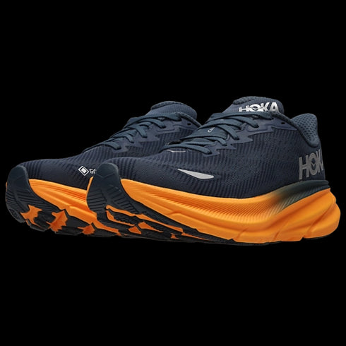 Hoka Clifton 9 Noir Orange Homme