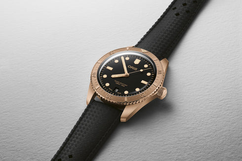 Oris Divers Sixty-Five Cotton Candy Sepia 38 mm - Cassa in bronzo, quadrante nero, automatico