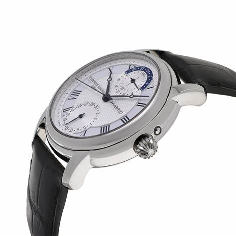 FREDERIQUE CONSTANTFrederique Constant Hybrid Manufacture FC - 750MC4H6 – Silver Guilloché Dial, Black Leather StrapWATCHESEcecile