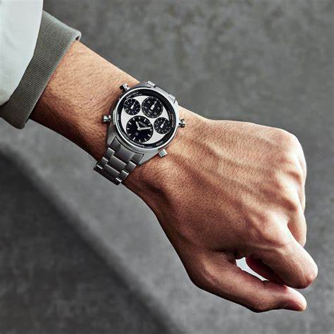 Seiko Prospex SFJ009P1 Reloj Cronógrafo Solar Hombre - Esfera Blanca, Brazalete Acero Inoxidable