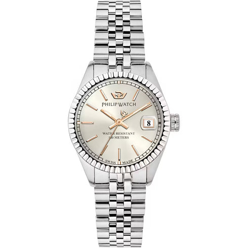 Philip Watch R8253597601 Caribe Damenuhr - 31mm Edelstahl, Saphirglas