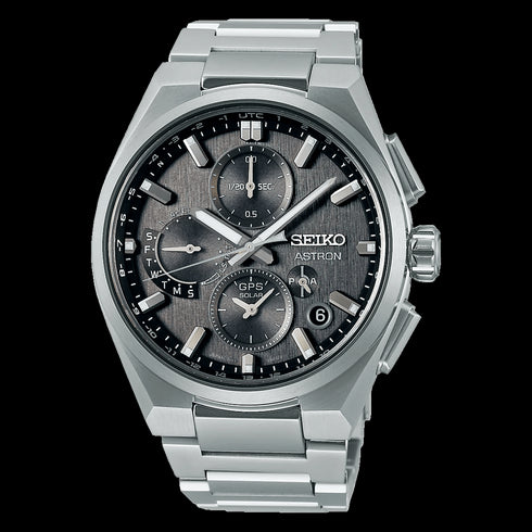 SEIKOSeiko Astron GPS Solar Dual - Time Chronograph SSH163J1 Men's Watch – Titanium Case and BraceletWATCHESEcecile