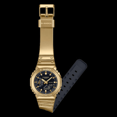 CASIO G - SHOCKCasio G - Shock GM - 2100YMG - 9AER Men's Watch – 44.4mm Gold Stainless Steel Bezel, Octagonal Case, Analog - Digital Display, Tough Silicone Strap, 200M Water ResistanceWATCHESEcecile