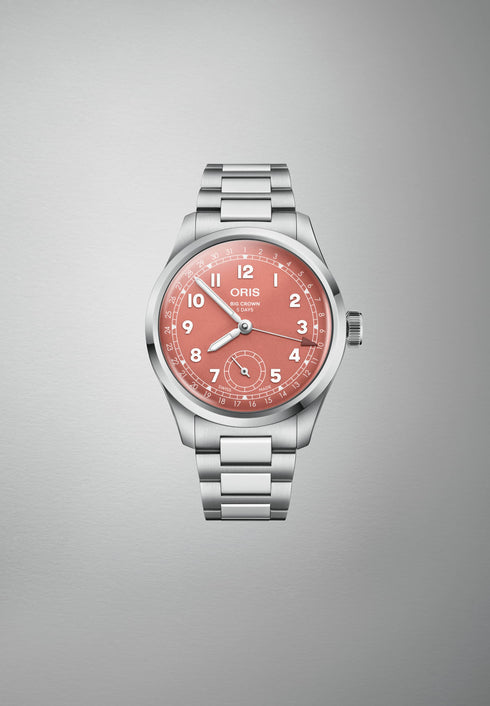 Oris Big Crown Pointer Date 40 mm - Cadran lilas, bracelet acier