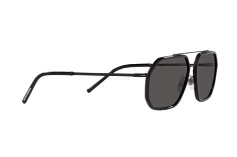 Dolce & Gabbana DG2285 1106/87 Gafas de Sol Hombre - Montura Negro Mate, Lentes Gris Oscuro