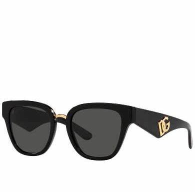 DOLCE & GABBANADolce & Gabbana DG 4437 501/87 51 Women's Sunglasses – Black Frame, Grey LensesEYEWEAREcecile