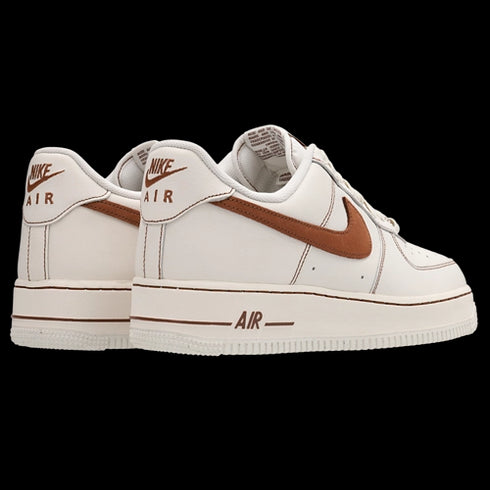 Nike Air Force 1 07 Blanc Marron Hommes