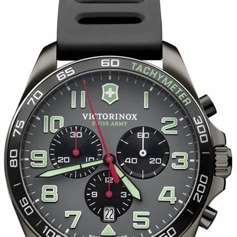VICTORINOXVictorinox Fieldforce Sport Chrono Men's Watch V241891 – Gray Dial, Black Rubber StrapWATCHESEcecile