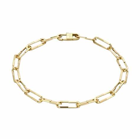 Gucci Link to Love Bracelet en chaîne en or jaune 18k - Taille 19cm