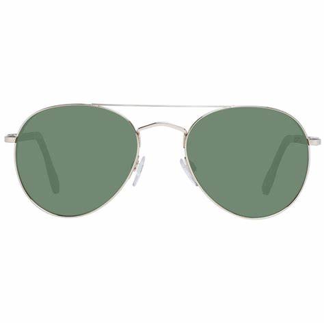 Ermenegildo Zegna Couture ZC0002 28N56 Men's Sunglasses - Rose Gold Titanium Frame, Green Lenses, 56mm