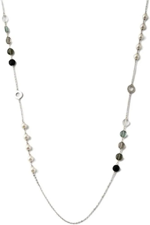 Majorica Murano Necklace 16700.01.2.000.010.1 – 925 Silver, Multicolor Crystals, 90cm