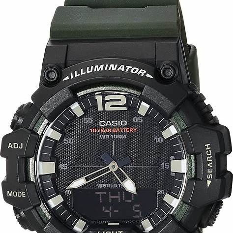 CASIO & VINTAGECasio HDC - 700 - 3AVCF Men's Analog - Digital Watch - Green Resin Band, 10 - Year BatteryWATCHESEcecile