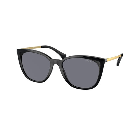 Lunettes de soleil Ralph by Ralph Lauren RA 5280 pour femme - monture noire brillante avec verres gris dégradés