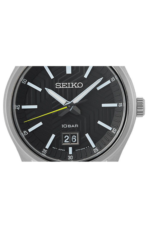 Seiko SUR535P1 Reloj Hombre - Acero inoxidable, Esfera negra, 39.5mm