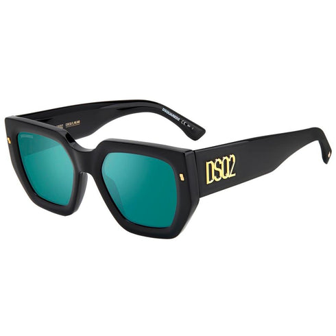 Dsquared2 D2 0031/S Unisex Sunglasses – Black Frame, Grey Lenses, 53mm