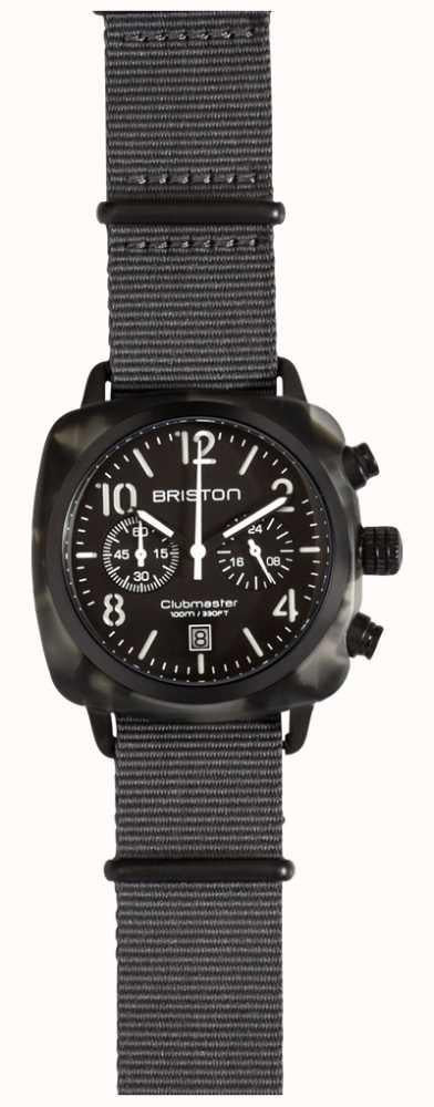 BRISTONBriston Clubmaster Classic Chronograph 40mm Black Dial Watch 15140.PBAM.GT.3.NGWATCHESEcecile