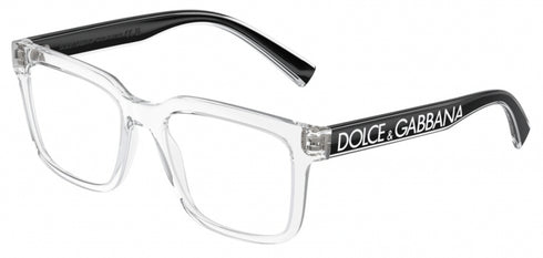 DOLCE & GABBANADolce & Gabbana DG 5101 3133 V 50 Men's Eyeglasses – Transparent Crystal Frame, Demo LensesEYEWEAREcecile