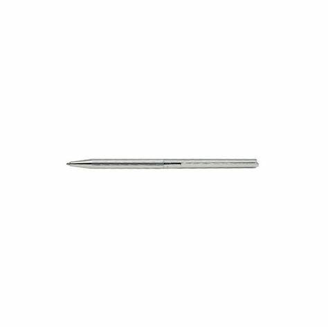 DUPONTS.T. Dupont Classique Ballpoint Pen Model 045170N - Silver - Plated Vertical LinesPENEcecile