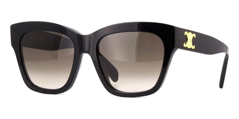 CELINECeline CL40253I Triomphe Geometric Cat‑Eye Sunglasses – 55 mm Acetate Frame, Gradient Lenses, UV400EYEWEAREcecile