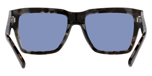 Dolce & Gabbana DG4431 34031U 55 Gafas de sol cuadradas unisex - montura Habana negro sobre gris, lentes espejadas azul claro