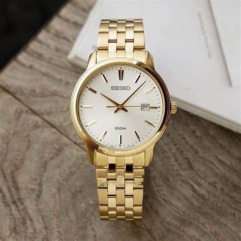 SEIKOSeiko SUR412P1 Women's Quartz Watch - White Dial, Gold - Tone Stainless Steel BraceletWATCHESEcecile