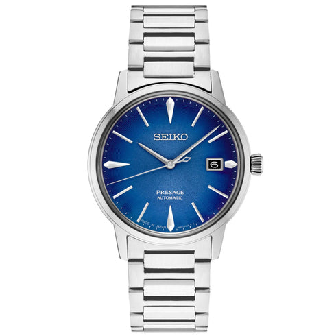 Seiko Presage SRPJ13J1 Reloj Automático Hombre - Esfera azul degradado, brazalete acero