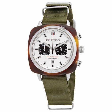 BRISTONBriston Briston Clubmaster Sport Chronograph 42mm White Dial Watch 17142 - SA - TS - 2 - NGAWATCHESEcecile