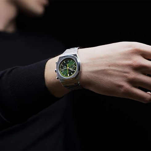 D1 Milano Mod. Cronografo Edles Grün - Re-Style Edition