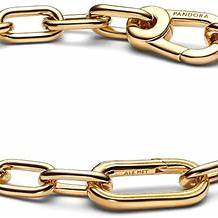 Pandora ME Small-Link Chain Bracelet 569662C00-2 - 14k Gold-Plated, 16cm