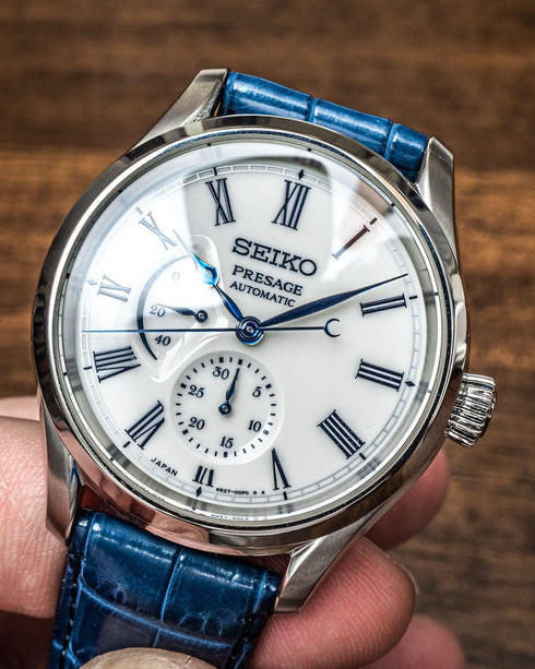 Seiko Presage SPB171J1 Reloj Automático de Edición Limitada para Hombre - 40.6mm Caja de Acero Inoxidable, Esfera de Porcelana Arita, Indicador de Reserva de Energía