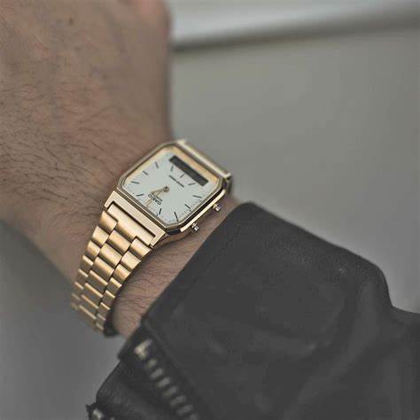CASIO & VINTAGECasio Vintage AQ - 230GA - 9DMQYES Unisex Analogue - Digital Watch – Gold ToneWATCHESEcecile