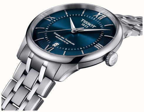 TISSOTTissot T139.807.11.048.00 Chemin des Tourelles Powermatic 80 39mm Men's Watch – Blue Dial, Stainless Steel BraceletWATCHESEcecile