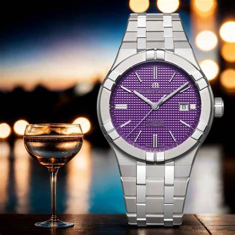 MAURICE LACROIXMaurice Lacroix AIKON Automatic Titanium Men's Watch AI6008 - TT032 - 430 - 1 - Purple Dial, Titanium Case & BraceletWATCHESEcecile
