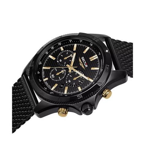 Sector 650 R3273631005 Cronografo - Acciaio nero, 45 mm, 100 m WR