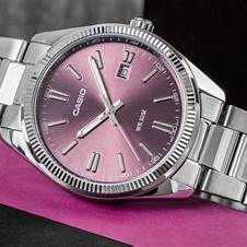 CASIO & VINTAGECasio MTP - 1302PD - 6AVEF Men's Watch - Purple Dial, Stainless Steel BraceletWATCHESEcecile