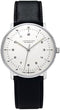 JUNGHANSJunghans Max Bill Automatic 027/3500.02 Men's Watch - Stainless Steel Case, Black Leather StrapWATCHESEcecile