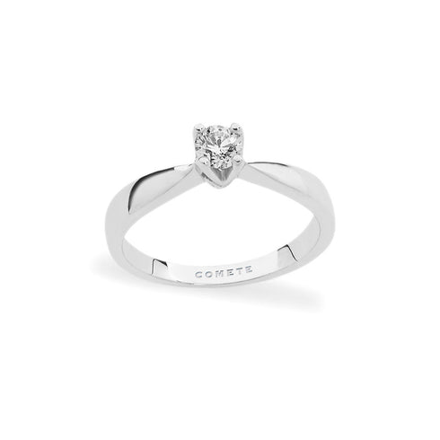 COMETEComete ANB2062 White‑Gold 18K Diamond Solitaire Ring – 0.09 ctJEWELRYEcecile