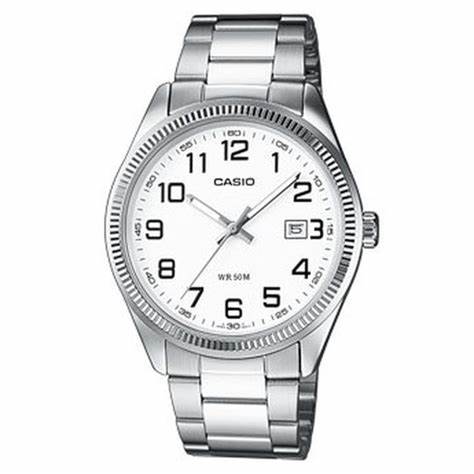 CASIO & VINTAGECasio MTP - 1302PD - 7BVEF Men's Analog Watch – White Dial with Stainless Steel BraceletWATCHESEcecile