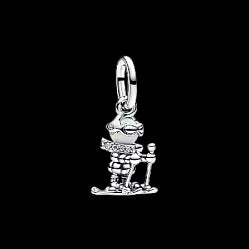 PANDORAPandora Moments Skier Dangle Charm 793514C01 - Sterling Silver with Lab - Created OpalBIJOUXEcecile