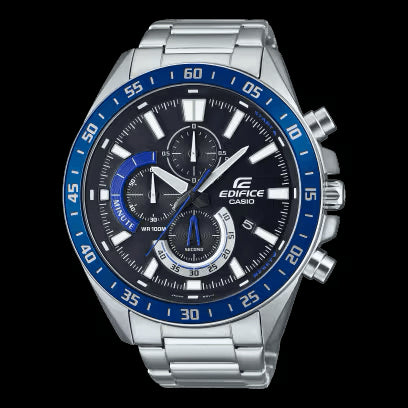 CASIO EDIFICECasio Edifice EFV - 620D - 1A2VUEF Men's Stainless Steel Chronograph Watch with Black DialWATCHESEcecile