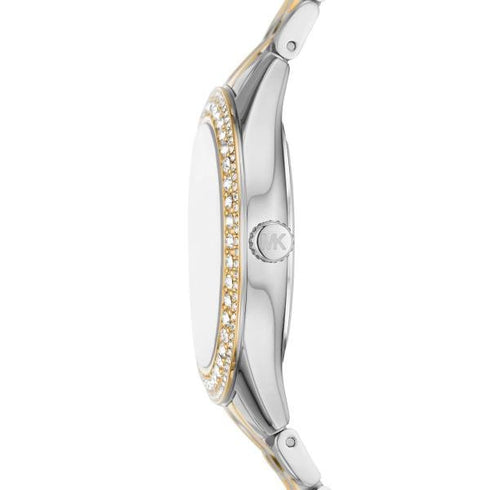MICHAEL KORSMichael Kors Harlowe MK4811 Women's Watch - Two - Tone Stainless Steel, Silver DialWATCHESEcecile