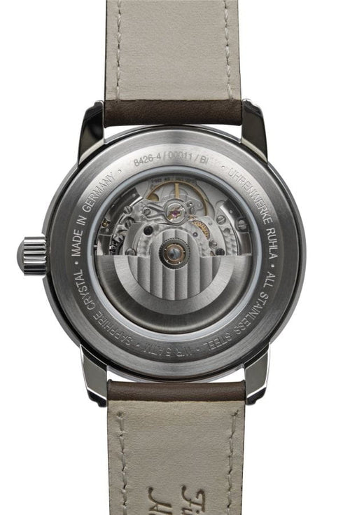 Reloj Zeppelin Atlantic Regulator Automatic 8426-4 Hombre - Esfera verde, correa de piel marrón