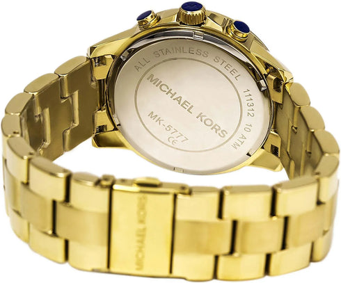 Michael Kors Bradshaw MK5777 Damenuhr - Goldfarbener Edelstahl, Chronograph