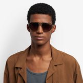 CARRERACarrera 1072/S Navigator Aviator Sunglasses – Metal & Acetate, 61 mmEYEWEAREcecile