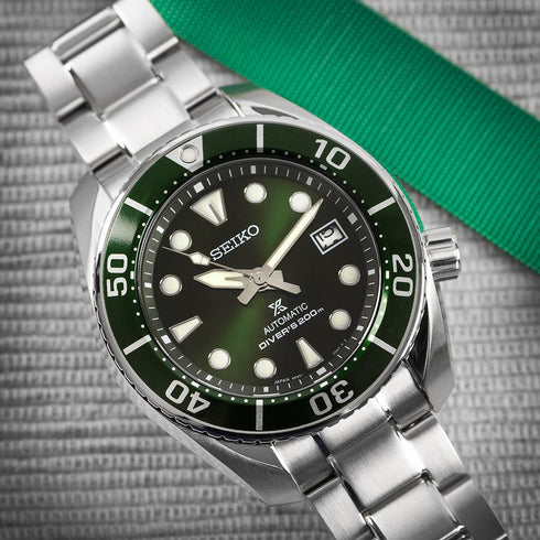 SEIKOSeiko Prospex SPB103J1 Men's Automatic Diver's Watch - Green Dial, Stainless Steel BraceletWATCHESEcecile