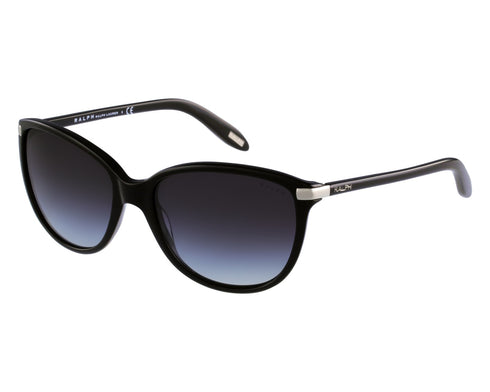 Ralph by Ralph Lauren RA5160 501/11 Lunettes de soleil œil de chat pour femme - monture noire, verres gris dégradés