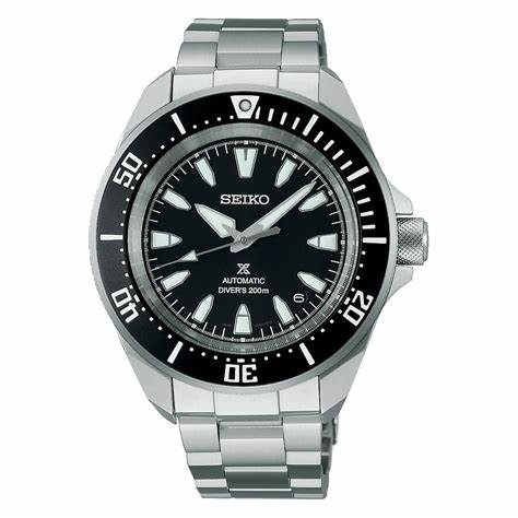SEIKOSeiko Prospex SRPL13K1 'Samurai' Automatic Men's Dive Watch - Black Dial, Stainless Steel BraceletWATCHESEcecile