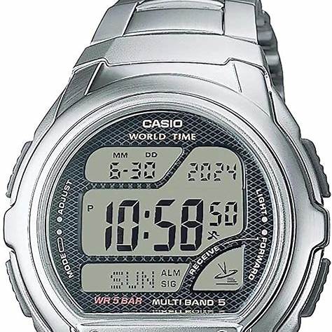 CASIO & VINTAGECasio WV - 58RD - 1AEF Wave Ceptor Digital Watch - Black Dial, Resin BandWATCHESEcecile