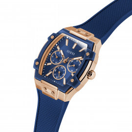 Guess GW0945L4 Women’s Blue Multifunction Watch – Rose Gold Case, 35 mm