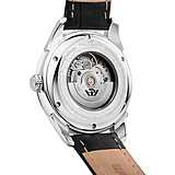 Philip Watch R8221217005 Roma Automatik Herrenuhr - 41mm, weißes Zifferblatt, schwarzes Leder